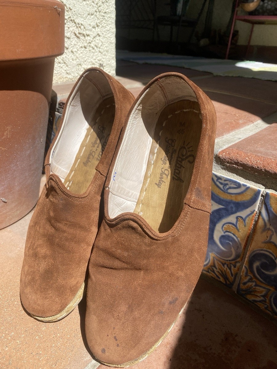 Sabah Shoes Mens 45 12.5 Turkish Loafers Torino Brown  display picture 1