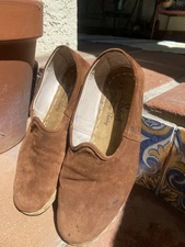 Sabah Shoes Mens 45 12.5 Turkish Loafers Torino Brown Leather Slip On Handmade