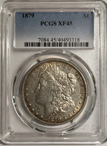 1879 P Morgan Silver Dollar - PCGS XF45 - Affordable Example!