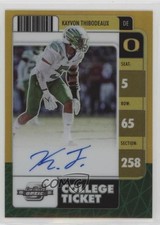 2022 Panini Chronicles Draft Picks Gold Prizm 1/5 Kayvon Thibodeaux Auto 1fl4