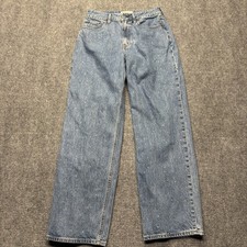 Abercrombie Fitch Jeans Womens 28 Blue The Loose Curve Love Rhinestone Baggy