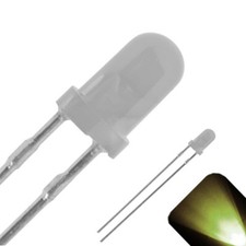 10 x 3mm Diffused Frosted Milky Lens LED Warm Soft White Ultra Bright Lights RC