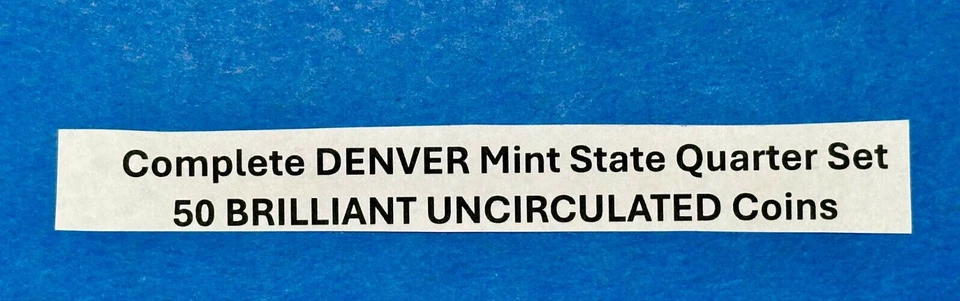 Complete State Quarter Set of 50 BRILLIANT UNCIRCULATED Coins ~ ALL DENVER MINT - Image 2 of 4