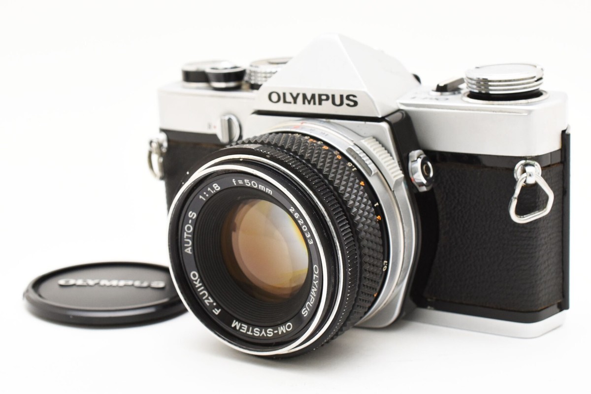 ahozura　OLYMPUS OM-1+ZUIKO50mm F1.8 NEAR MINT] Olympus OM-1 Silver SLR Film Camera F.ZUIKO 50mm