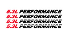 5.3l Performance Set Of 4 Hood Decals Emblem - Fits Chevy Silverado Gmc 53p 4pak