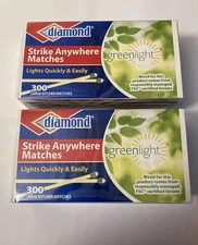 (2 boxes) (300 per box)Vintage Diamond Strike Anywhere Matches
