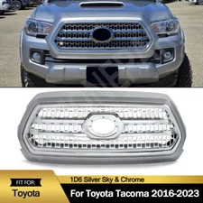 For 2016-2023 Toyota Tacoma Front Bumper Grille Assembly 1D6 Silver Sky & Chrome
