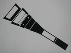 1963 Buick Riviera Black Vinyl Console Trim Kit 63 Riv Complete for AC & non AC