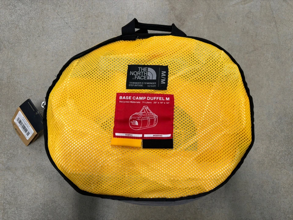 The North Face Base Camp Regrind Duffel Bag Medium 71L New Summit Gold - Image 2 of 4