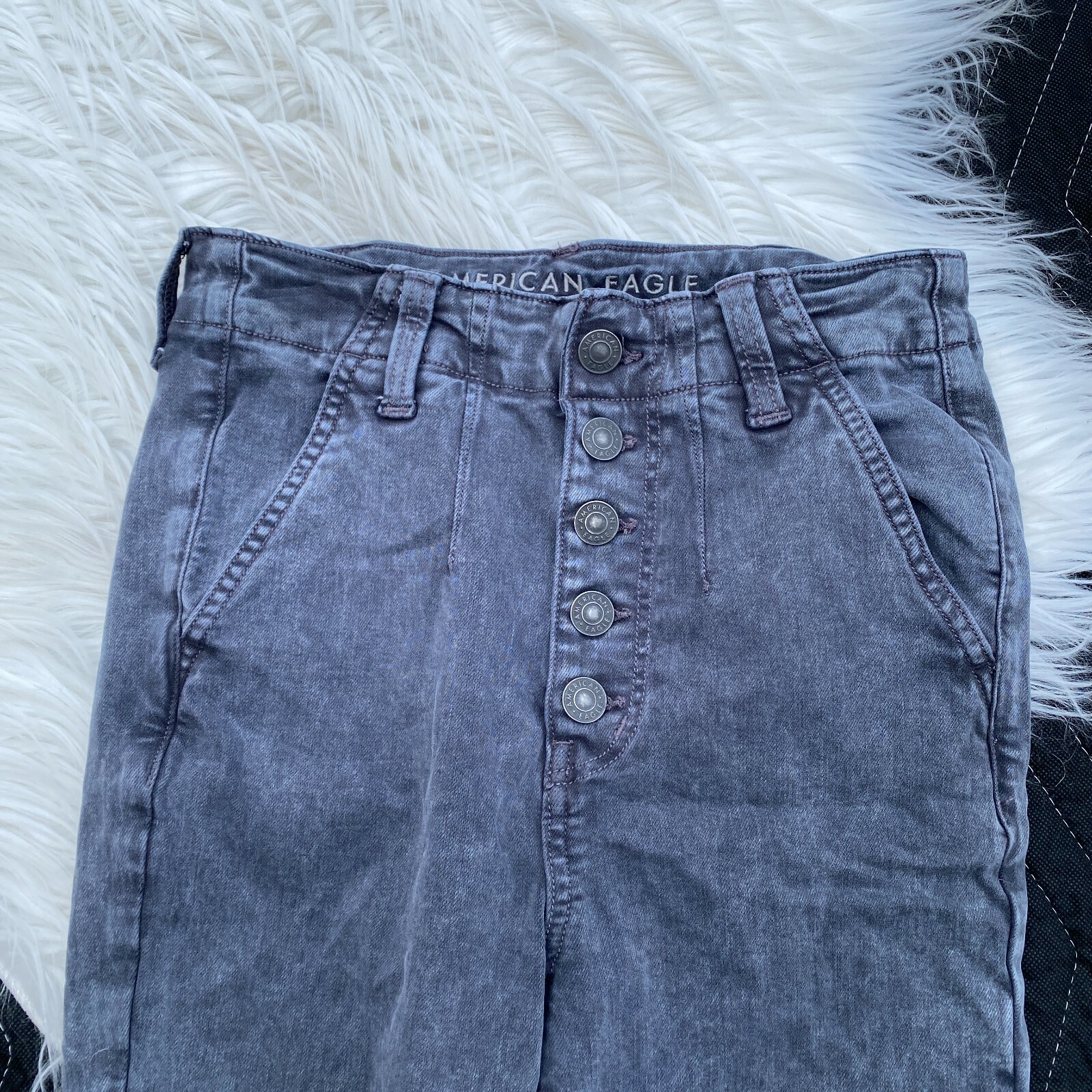 American Eagle Women's Button Fly Highest Rise Je… - image 2