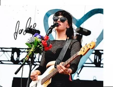 DUM DUM GIRLS DEE DEE SIGNED IN CONERT 8X10