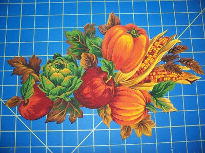 EXTRA LARGE Fabric Iron-on Appliques - 13'' Autumn Harvest  (2 options)