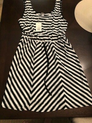 cute black and white striped dress Cute Striped Dress - Chevron Dress - Black and White Dress - $45.00