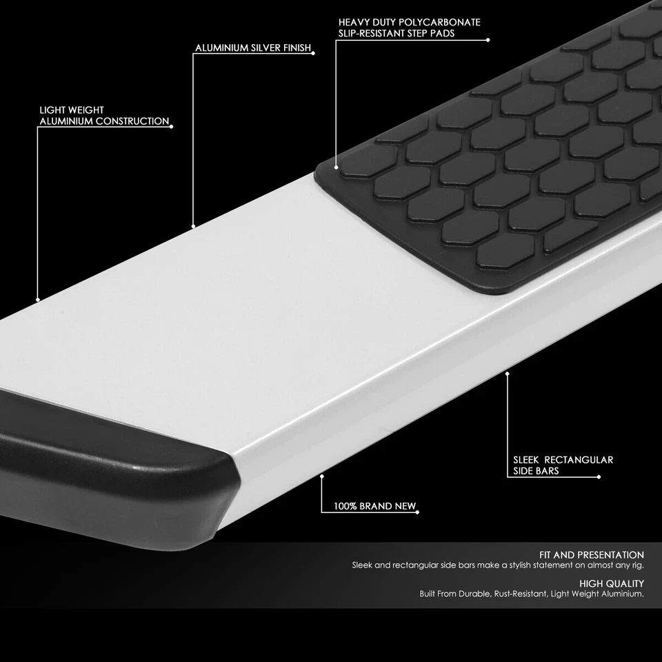 Para Ram 1500 2019-2022 cabina y media 5,5" estribo lateral Nerf Bar estribo cromado Foto 2 de 4