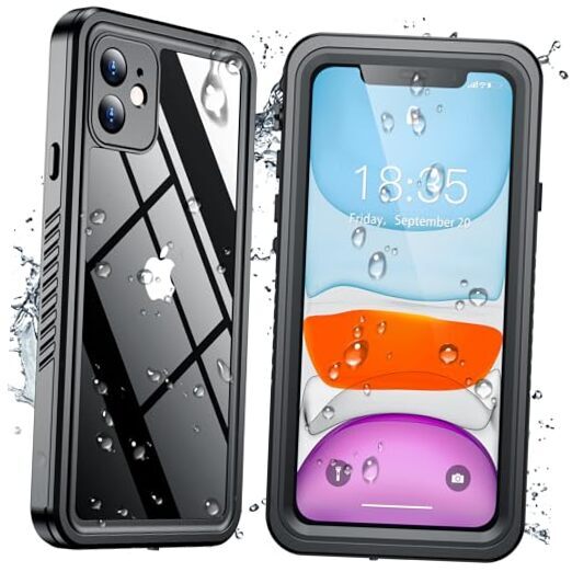 Designed for iPhone 11 Case Waterproof, Built-in Lens&Screen Protector, Full