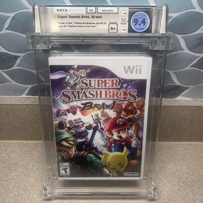Super Smash Bros. Brawl (Wii, 2008) BRAND NEW SEALED WATA 9.4 A+