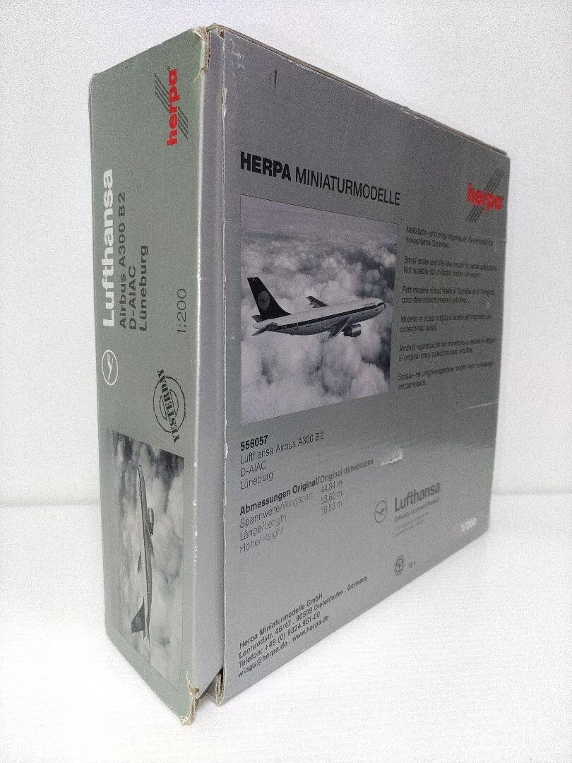 Herpa 1/200 Lufthansa Airbus A300 B2 D-AIAC MINT