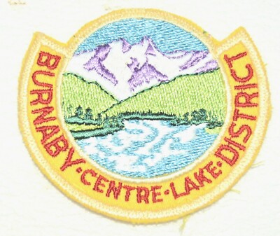 BURNABY CENTRE LAKE DISTRICT Boy Scout Uniform Badge Canadian BCB14A   