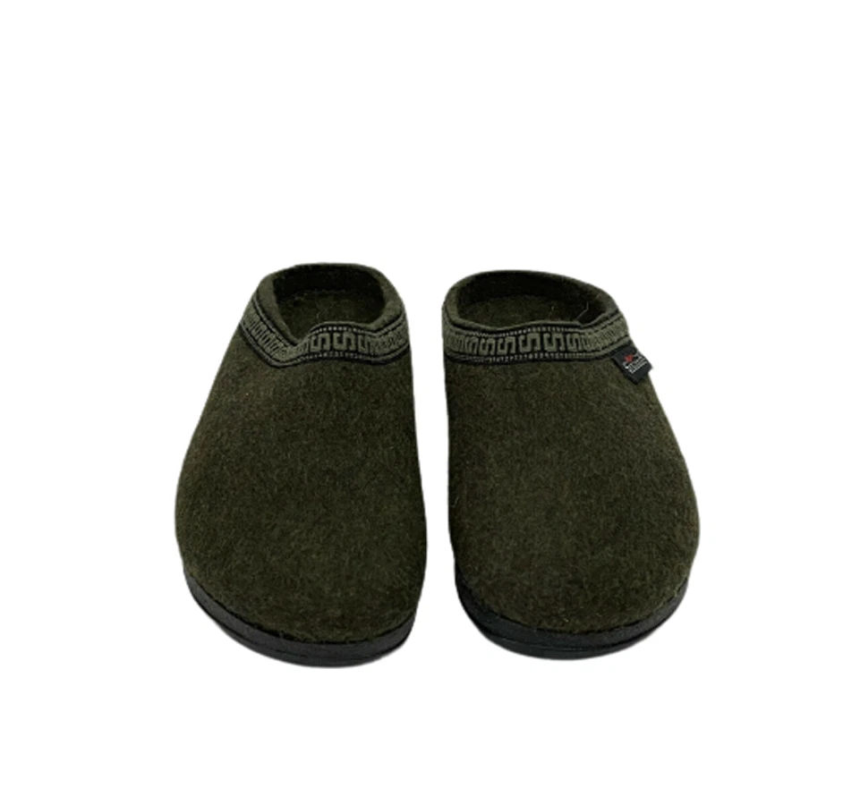 Stegmann Men s Wool Clogs Sole Military Green Size 8 eBay
