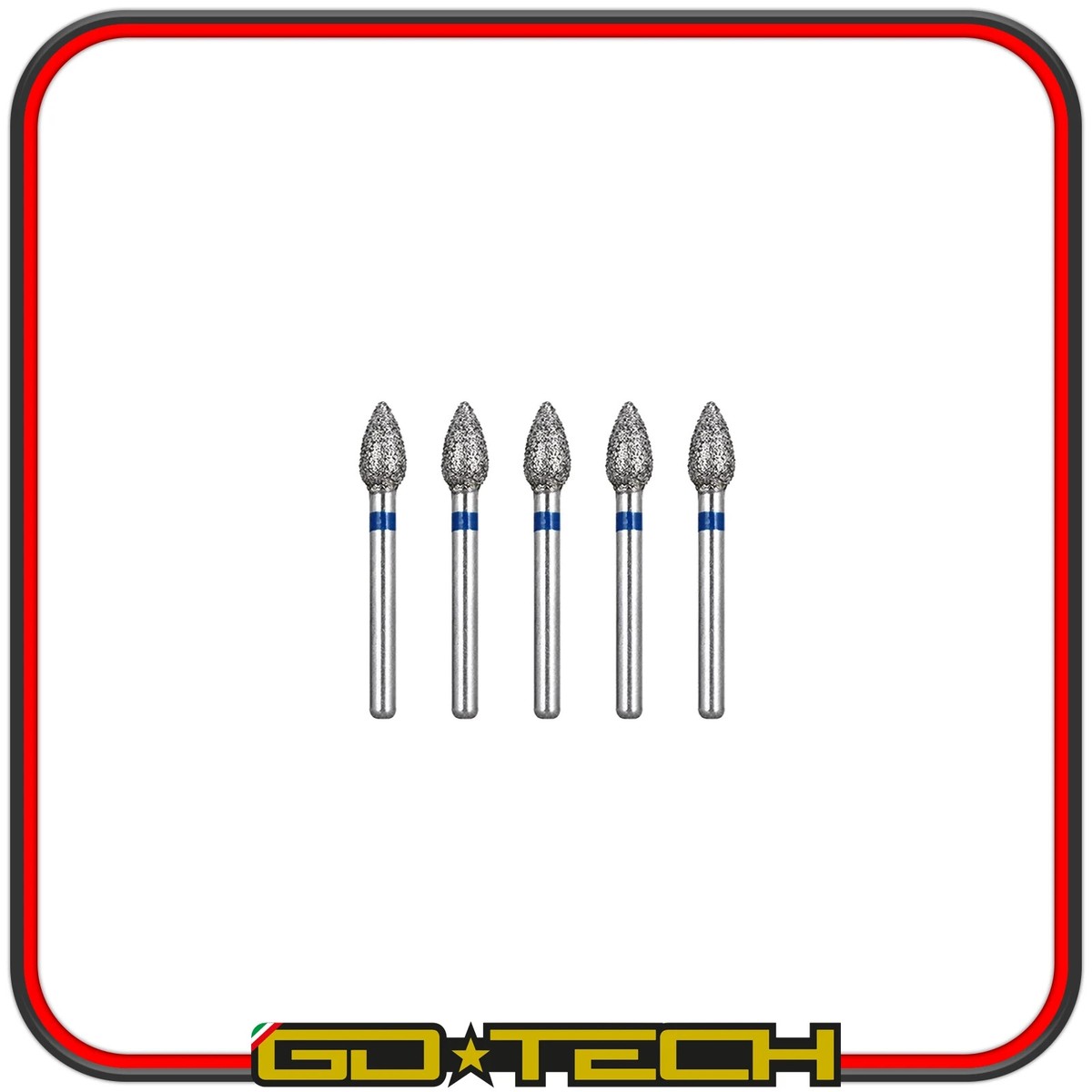Set 4 Punte Per Fresatrice A Raggio Arrotondato – Gambo 6,35mm (1/4 - 2