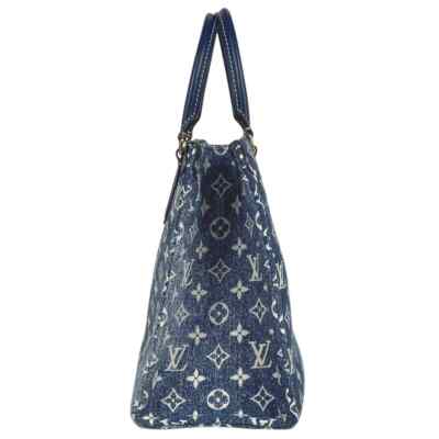 Louis Vuitton Onthego Tote MM Blue Leather for sale online | eBay