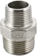 1" to 3/4" Male NPT Hex Nipple Pipe Fitting Reducer Reducing Adapter Stainless