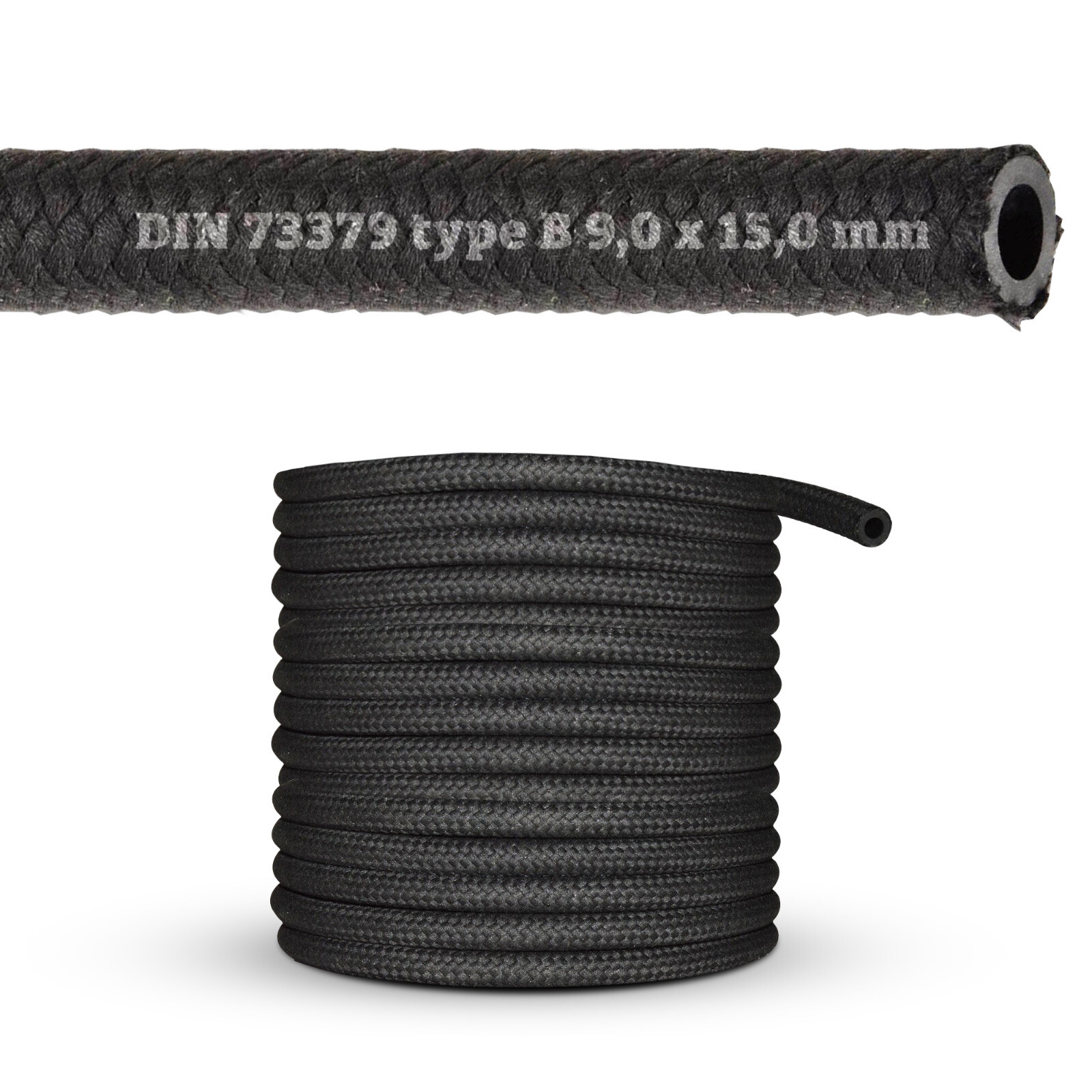 Tubo benzina Ø 9,0 - 15,0 mm NBR tubo carburante tubo gasolio DIN 73379 B
