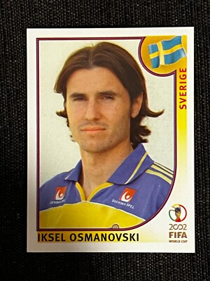 AUFKLEBER PANINI WM JAPAN KOREA 2002 IKSEL OSMANOVSKI SVERIGE # 453 NEUWERTIG