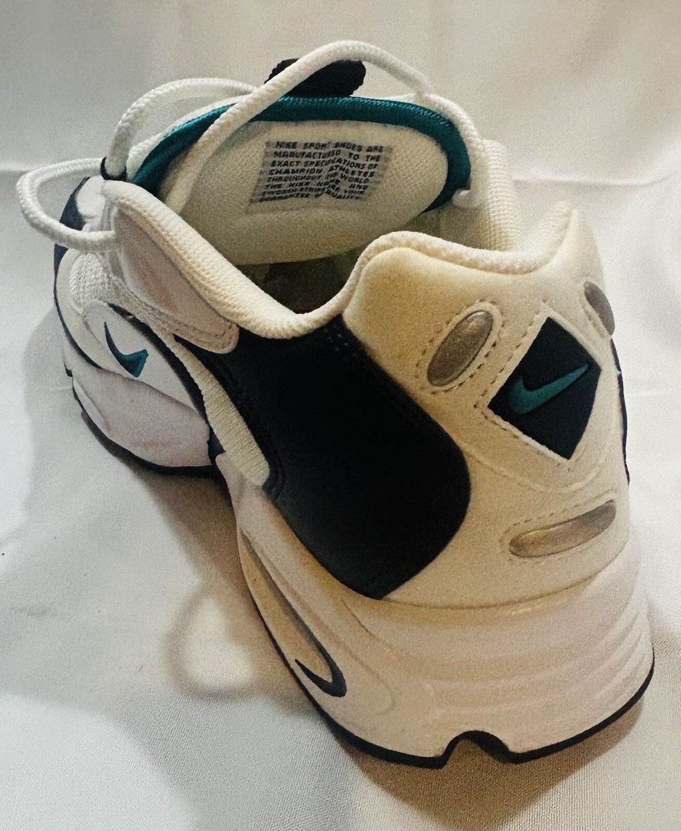 nike air max triax 96 white deep emerald obsidian
