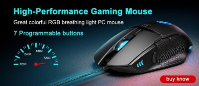 Wireless Gaming Mouse Bluetooth RGB Rechargeable Computer Silent LED Backlit