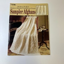 Sampler Afghans - Leisure Arts 932 - 60 Easy To Knit Patterns