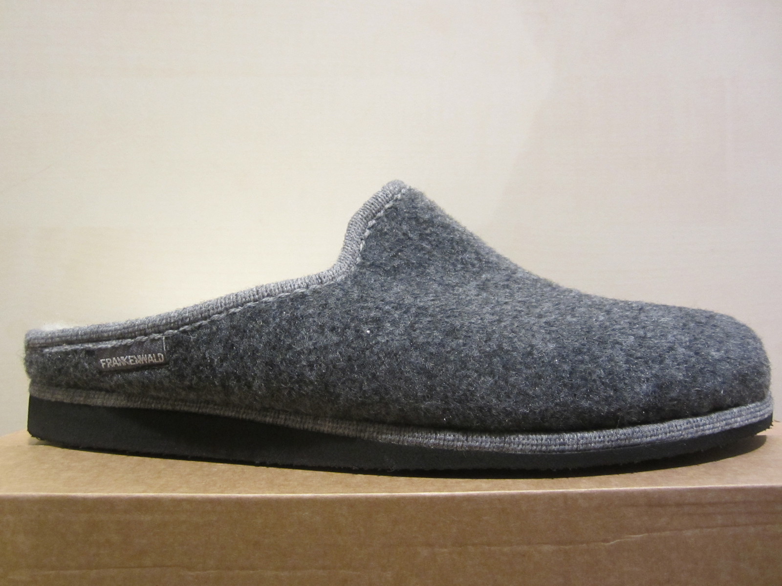 APL Frankenwald pantofole uomo scarpe da casa sandali fodera lana vergine grigio NUOVE!!