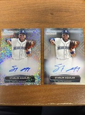 2022 bowman sterling Starlin Aguilar speckle auto  /99 And Base Auto !!!!!🔥🔥