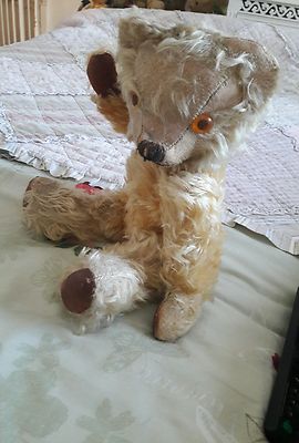 Tschad Tal Antik Vintage Beschriftet Gelenke Traditionell Sammler Teddybär