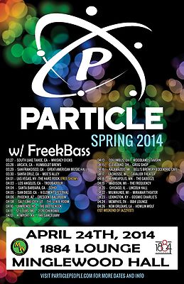 PARTICLE/FREEKBASS ''SPRING 2014'' MEMPHIS CONCERT TOUR POSTER-Rock,Jam Band Music
