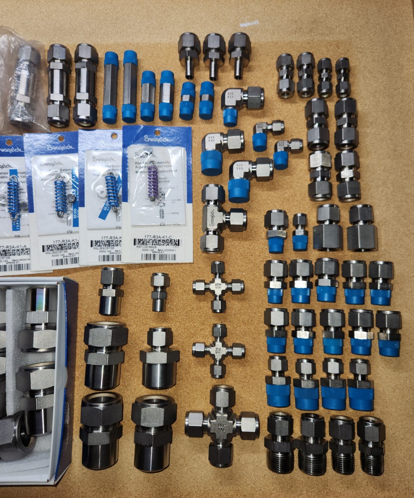 Lot Of 112 Assorted New 316SS Swagelok Fittings eBay