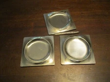 LETANG REMY CREST INOX 16-10 Made in France stainless steel set of 3 bar coaster