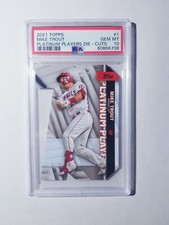 2021 Topps Chrome Mike Trout Platinum PSA 10 Players Die-Cut  #PDC-1  POP 9