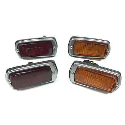 DATSUN 510 240Z 260Z 280Z 120Y B210 Side Marker Light Lamps Red with Amber NEW