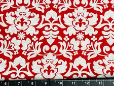 Tina Scrap Packed Floral Flower Paisley Burst Cotton Fabric 9"x 21" Swirl leaf