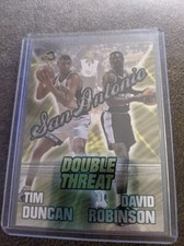 Tim Duncan 1997 Press Pass DOUBLE THREAT ROOKIE #DT-1 David Robinson