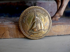 Vintage Bronze The Sail Training Association Medal Malcolm Miller Collector Rare