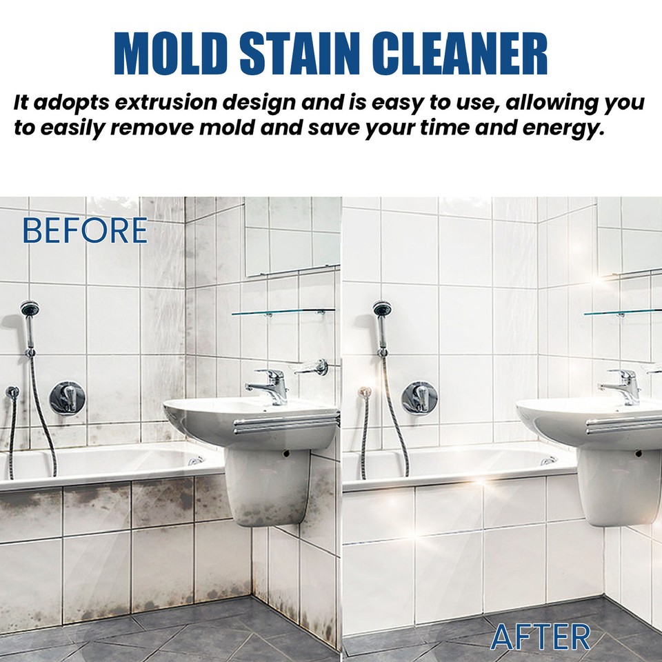 2pcs Mold Remover Gel For Bathroom Kitchen Rapid