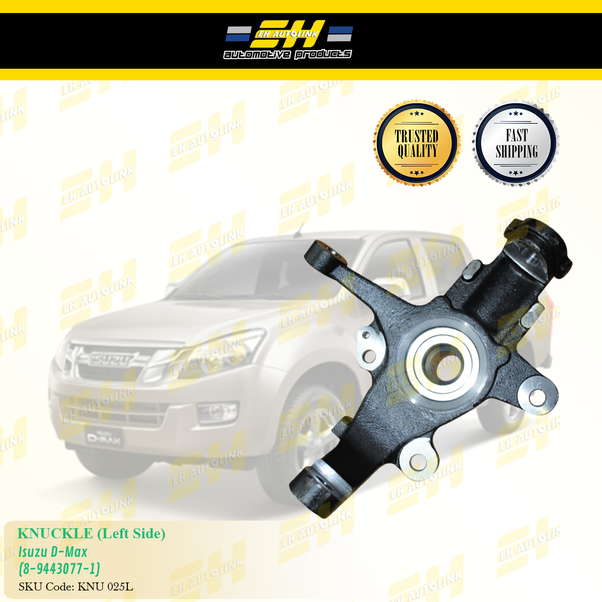 Knuckle (Left Side) For Isuzu D-Max ABS 4WD (8-9443077-1) | eBay Knuckle (Left Side) For Isuzu D-Max ABS 4WD (8-9443077-1) | eBay