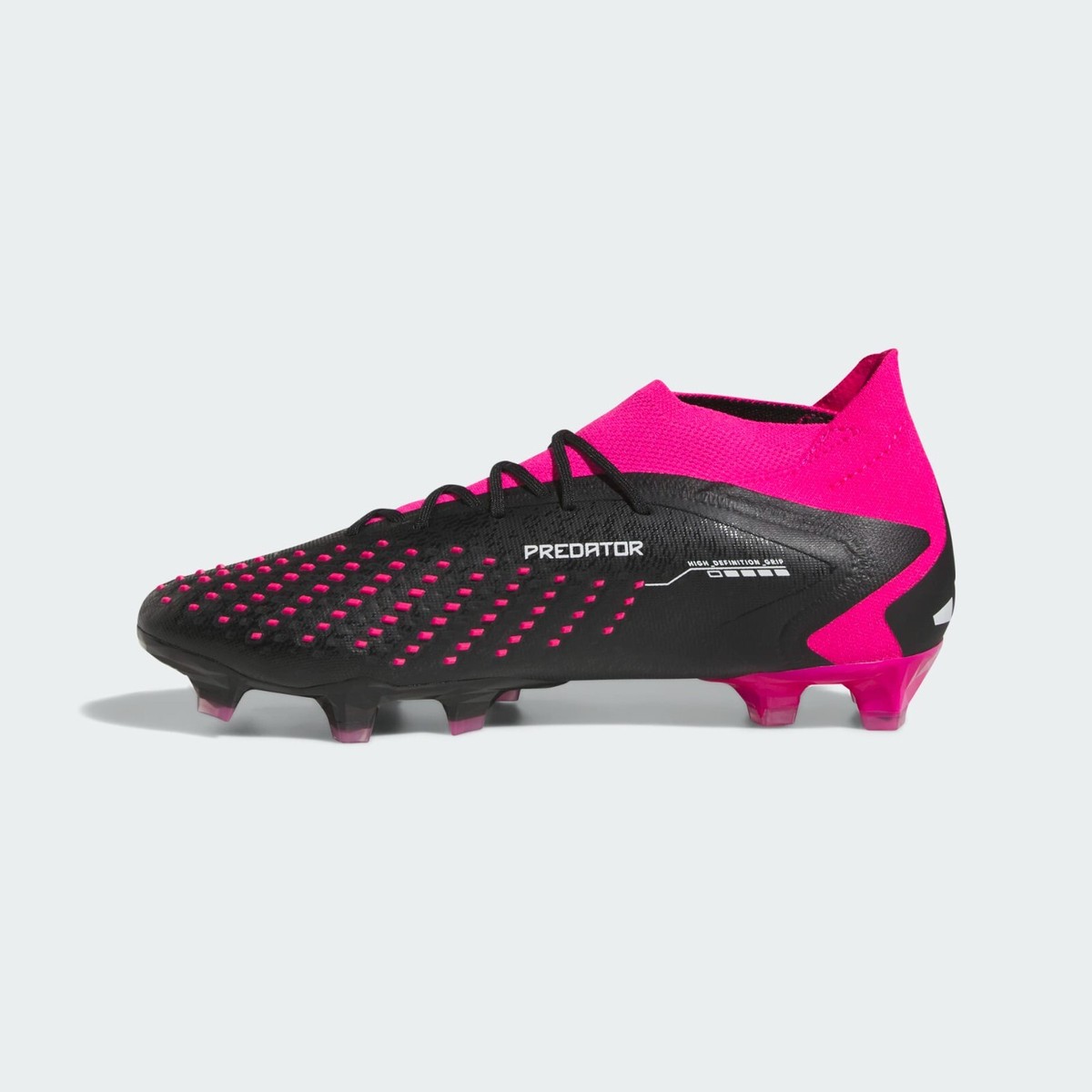 adidas Predator Accuracy.1 FG Black-Pink Soccer Shoes Size 8