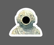 Deep Sea Diver Sticker Vintage Waterproof Retro Ocean Gift NEW