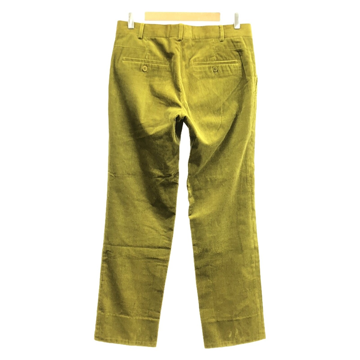HERMES Corduroy Pants cotton Yellow Used Women size 40 | eBay