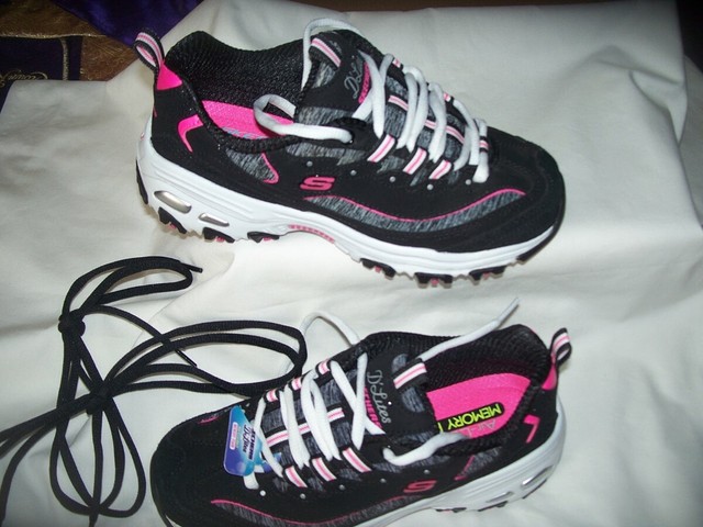 ladies pink skechers trainers