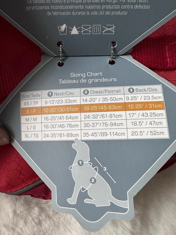 Kurgo Life Vest And Coat in One for Dogs Surf N Turf Coat Life Jacket Red Size S - Image 3 of 4