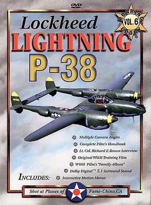 Dvd lockheed p-38 lightning: roaring glory warbirds #6 (740178980628)